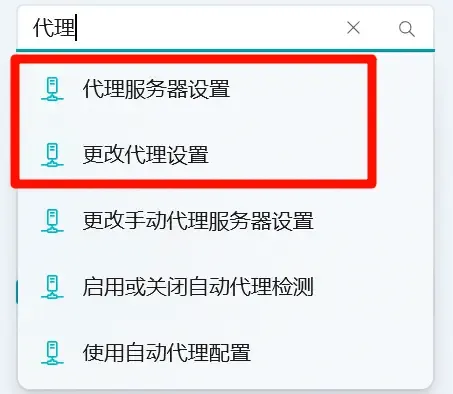 代理服务器设置